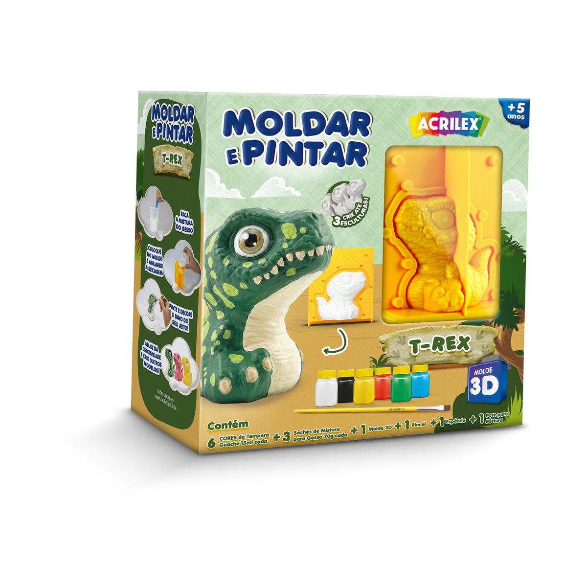 235561-kit-moldar-e-pintar-acrilex-gesso-t-rex-610581