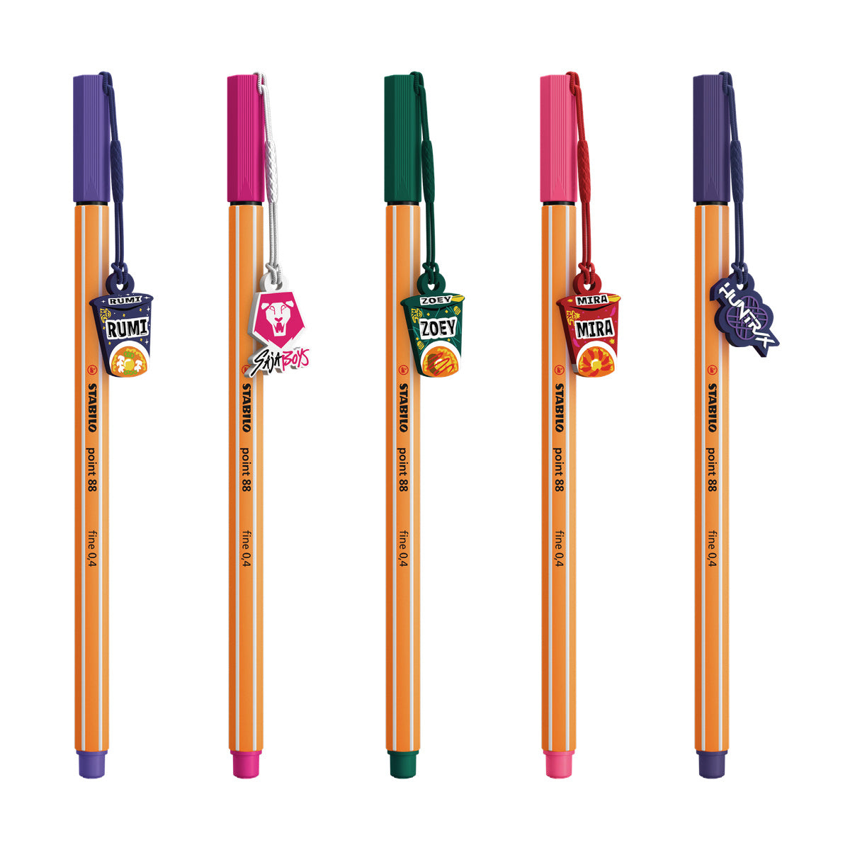 Caneta Fineliner Point 88 Kpop Demon Hunters 0,4mm para Escrita e Detalhes - Stabilo