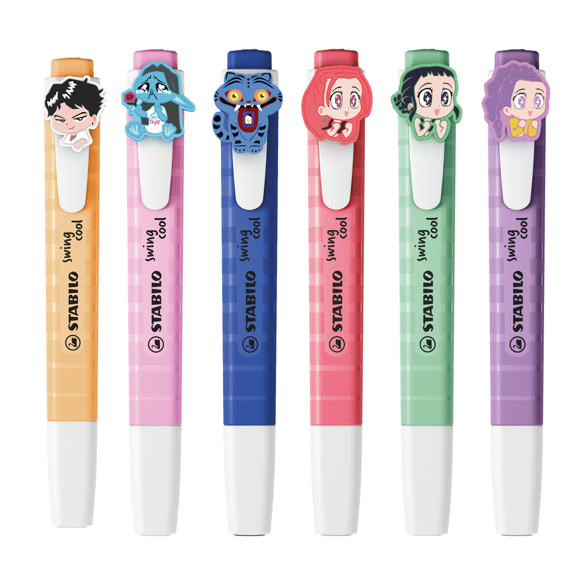 Marca-texto Swing Cool Kpop Demon Hunters 1-4mm para Estudo e Organização - Stabilo
