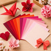 Papel Dobrável Origami 48 Folhas Toyo Tant Tons de Vermelho 15x15cm - Miwa