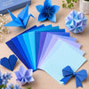 Papel Dobrável Origami 48 Folhas Toyo Tant Tons de Azul 15x15cm - Miwa
