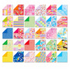 Papel Dobrável Origami 120 Folhas Toyo Washi Chiyogami Tsukishi  7,5x7,5cm - Miwa