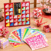 Papel Dobrável Origami 120 Folhas Toyo Washi Chiyogami Tsukishi  7,5x7,5cm - Miwa