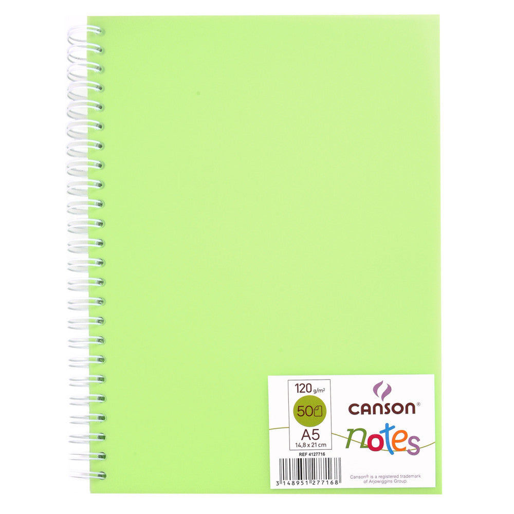 235857-caderno-notes-espiral-canson-120g-a5-14,8x21,6cm-com-50-folhas-verde-614711