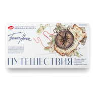 Kit de Tinta Aquarela White Nights Journeys 24 Cores em Pastilhas 2,5ml - Nevskaya Palitra