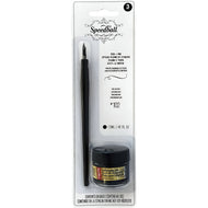 Pena e Tinta para Caligrafia Speedball - Preta