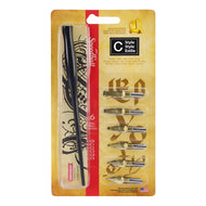 Kit de Caligrafia Speedball com 6 Penas - C Style