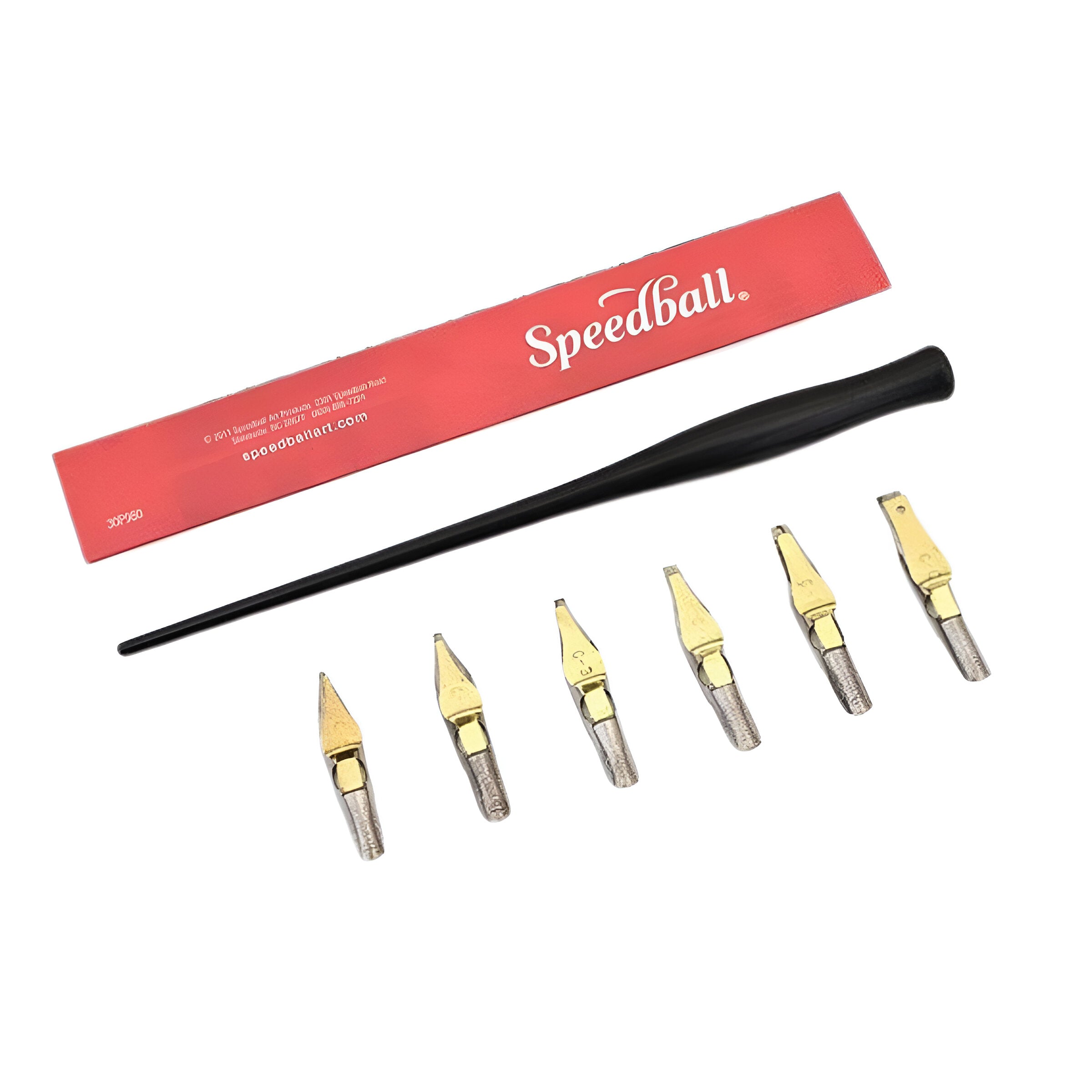 Kit de Caligrafia Speedball com 6 Penas - C Style