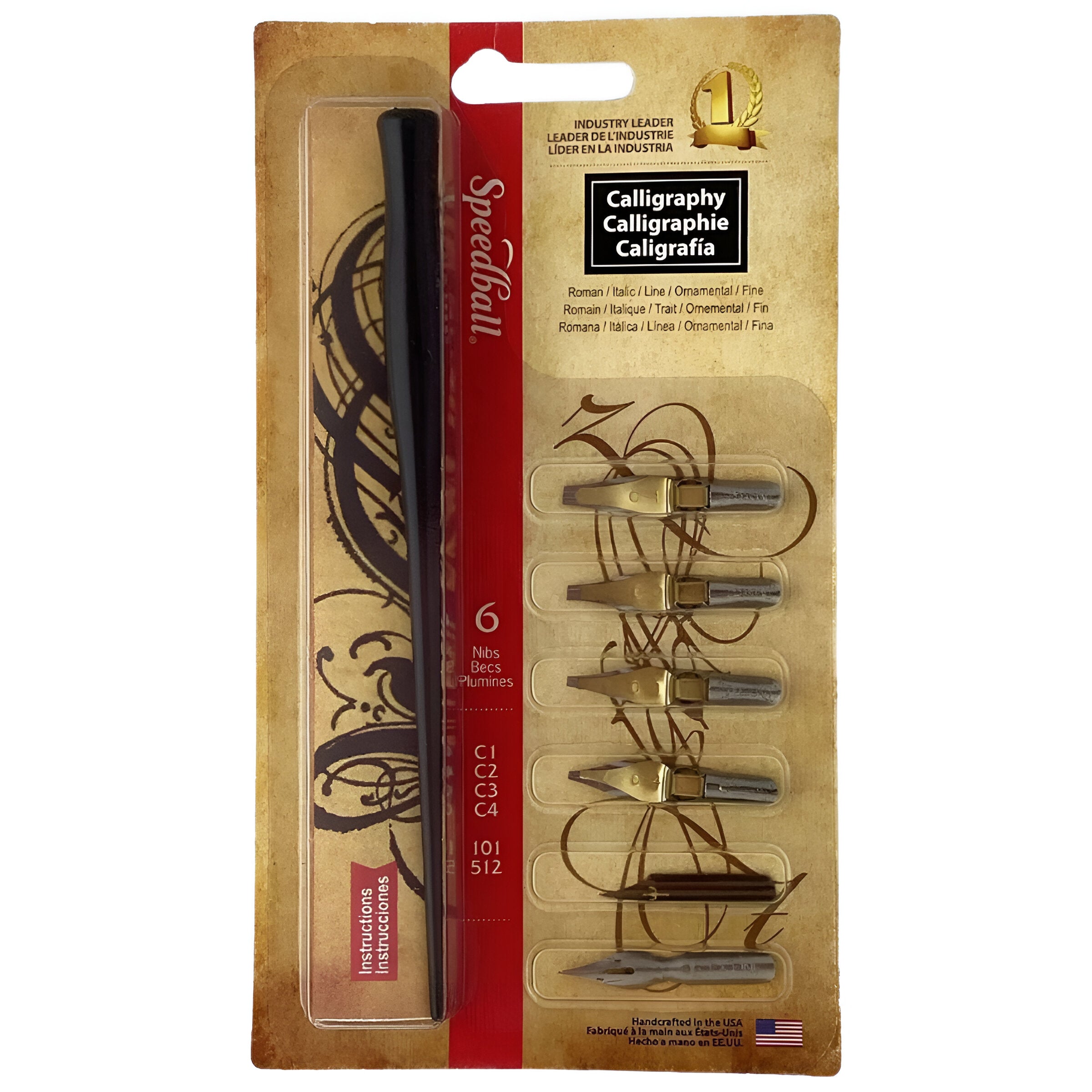 Kit de Caligrafia Speedball com 4 Penas - Calligraphy