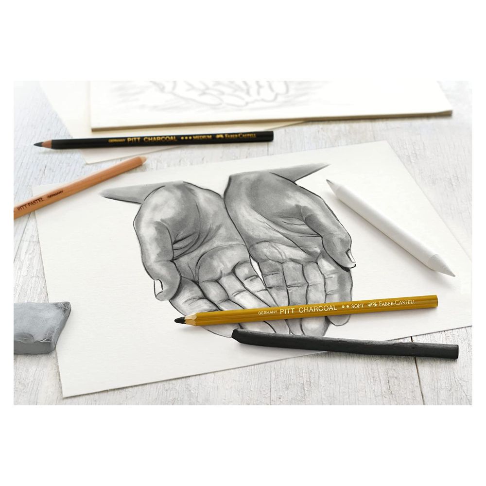 Estojo Carvão Sketch Set 8 Peças - Faber-castell 114002