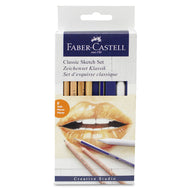 Estojo Classic Sketch Set 8 Peças - Faber-castell 114004