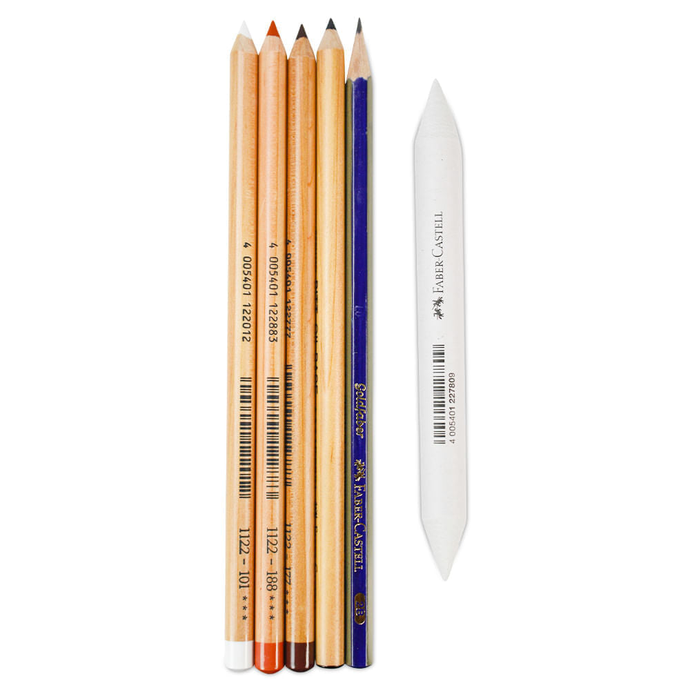 Estojo Classic Sketch Set 8 Peças - Faber-castell 114004