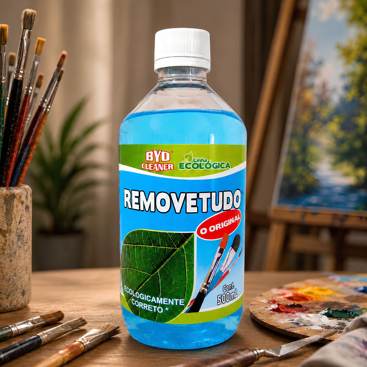 Removetudo 500ml para Limpeza de Pincéis e Materiais Artísticos - Byo Cleaner