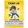 Bloco Canson Linha Escolar Criativo Card 120 g/m² 8 Cores