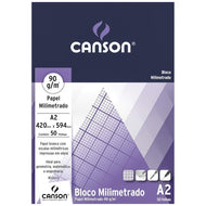 Bloco Milimetrado Canson 90g A2 420x994mm com 50 Folhas