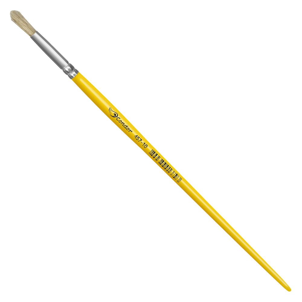 Pincel Condor 457 Redondo Pelo Natural Cabo Longo