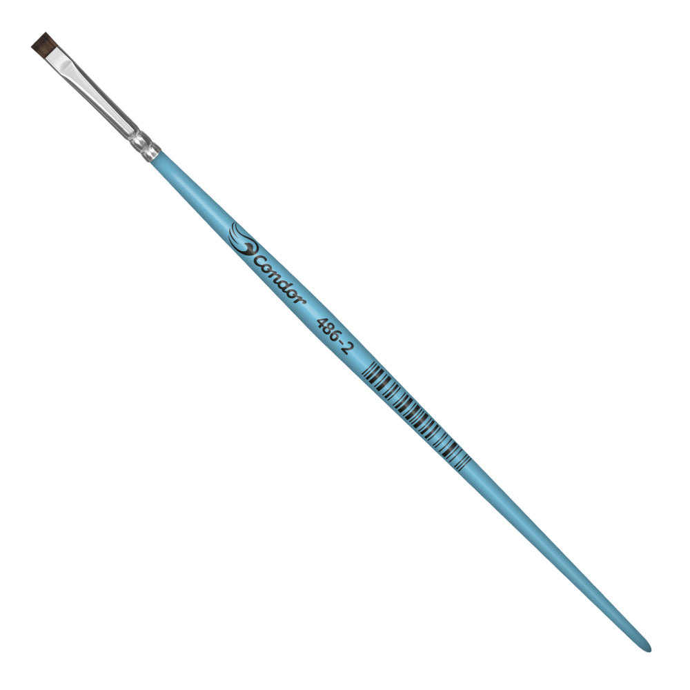 Pincel Condor 486 Chato Pelo de Pônei