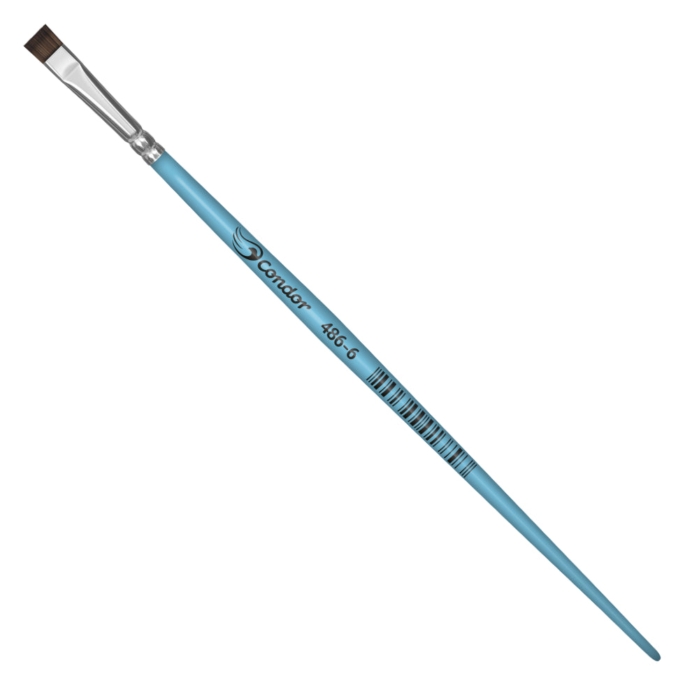 Pincel Condor 486 Chato Pelo de Pônei