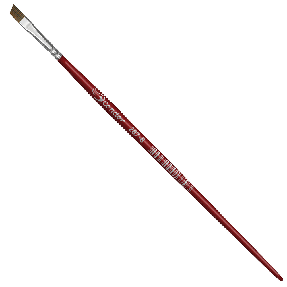 Pincel Condor 287 Chanfrado Sintético Cabo Longo