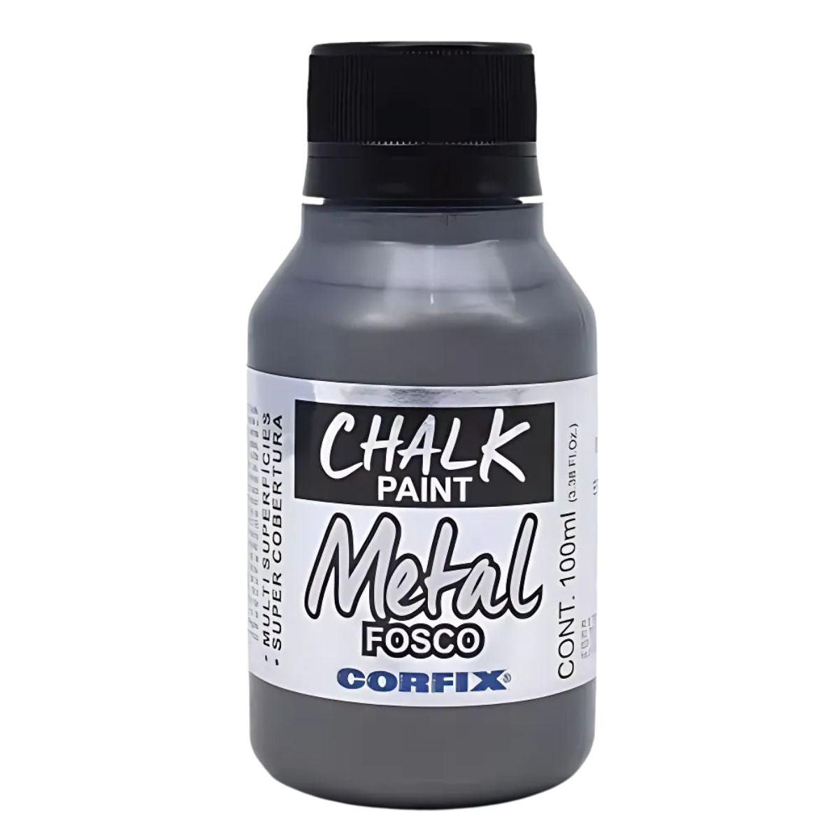 Tinta Chalk Paint Metálica Fosca Corfix 100ml - 23111