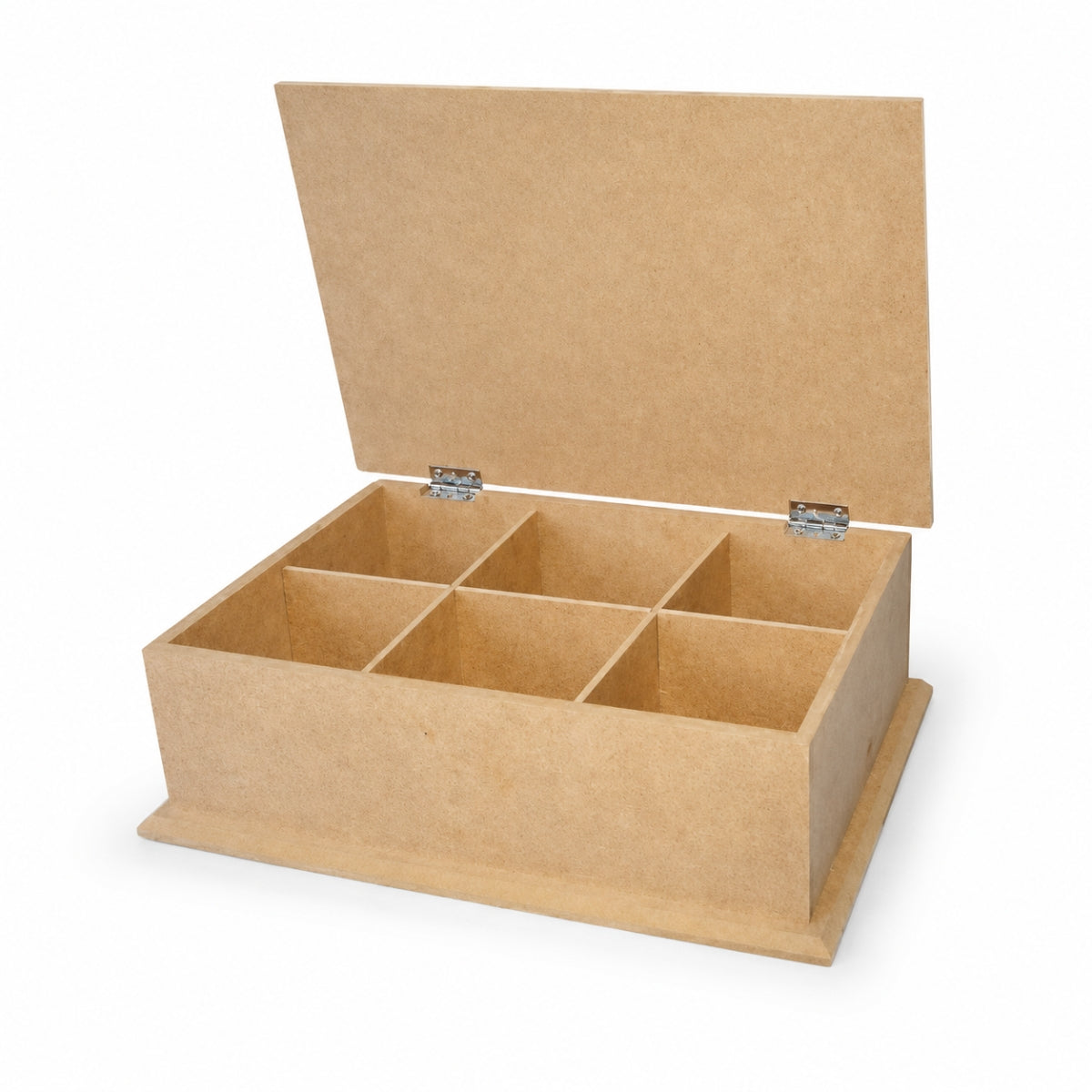 Caixa Chá com Dobradiça Mdf Cru 25x17x8cm