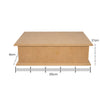 Caixa Chá com Dobradiça Mdf Cru 25x17x8cm