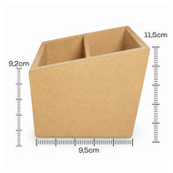 Porta Controle 2 Lugares Madeira Mdf Cru 11,5x9,2x9,5cm