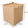 Lixeira Lisa Mdf Cru 18,2x18,2x22cm