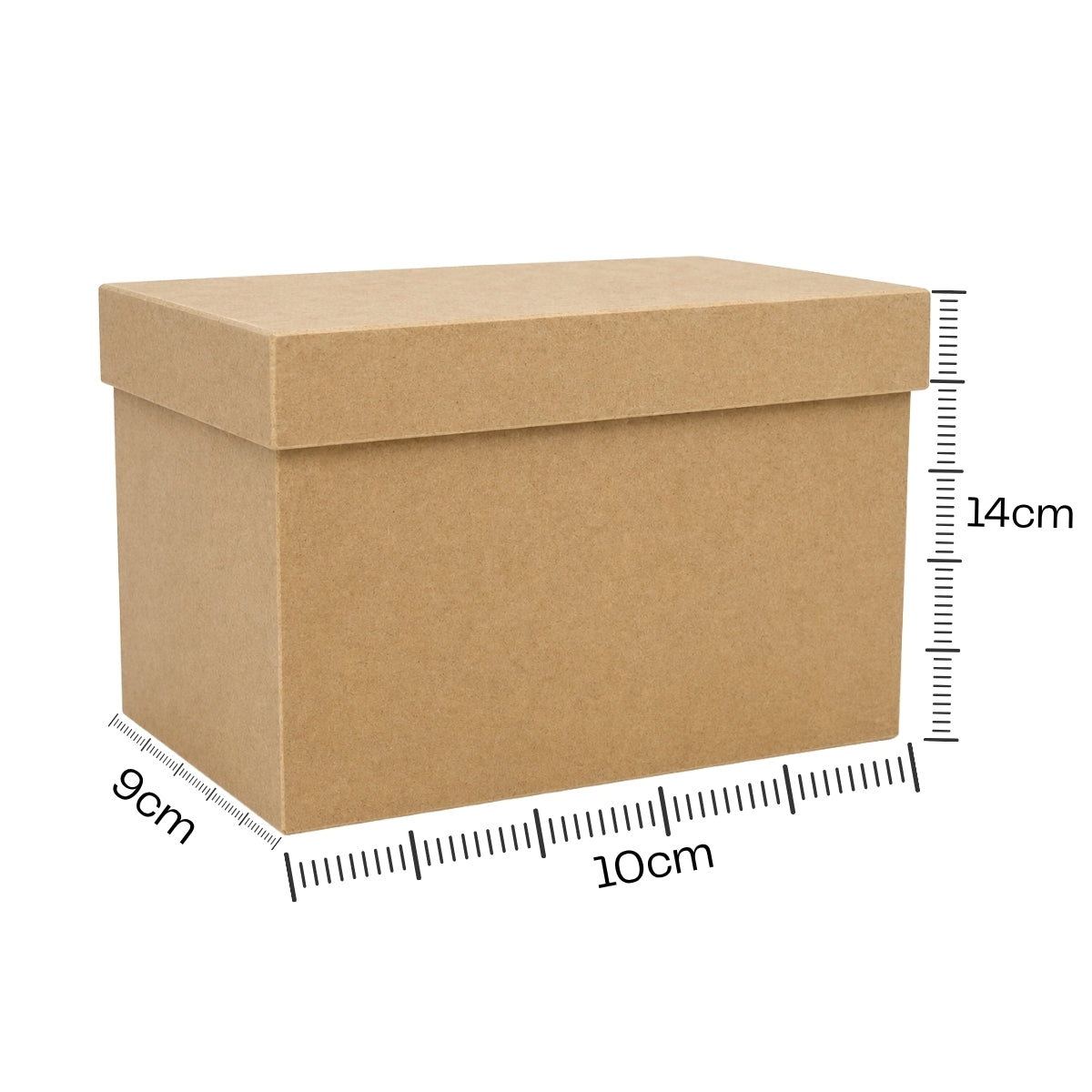 Caixa Tampa Sapato Mdf Cru 10x14x9cm