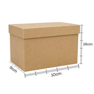Caixa Tampa Sapato Madeira Mdf Cru 10x14x9cm