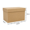 Caixa Tampa Sapato Mdf Cru 10x14x9cm