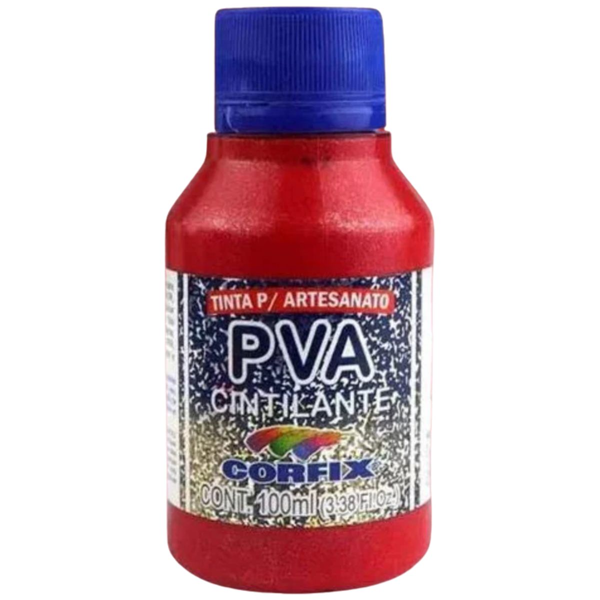 Tinta PVA Para Artesanato Corfix Cintilante 100ml - 16121