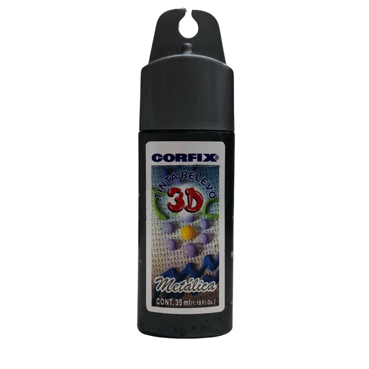 Tinta Relevo 3D Corfix Metalica 35ml - 14500