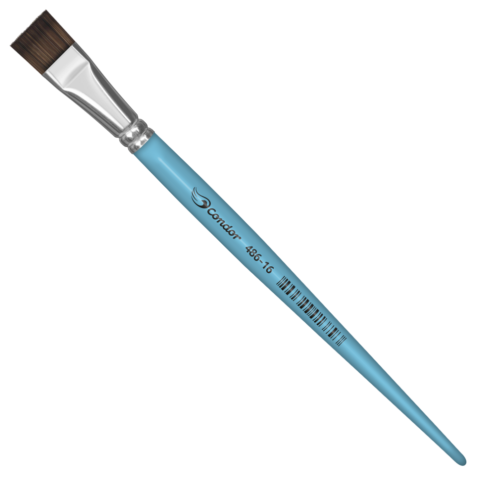 Pincel Condor 486 Chato Pelo de Pônei