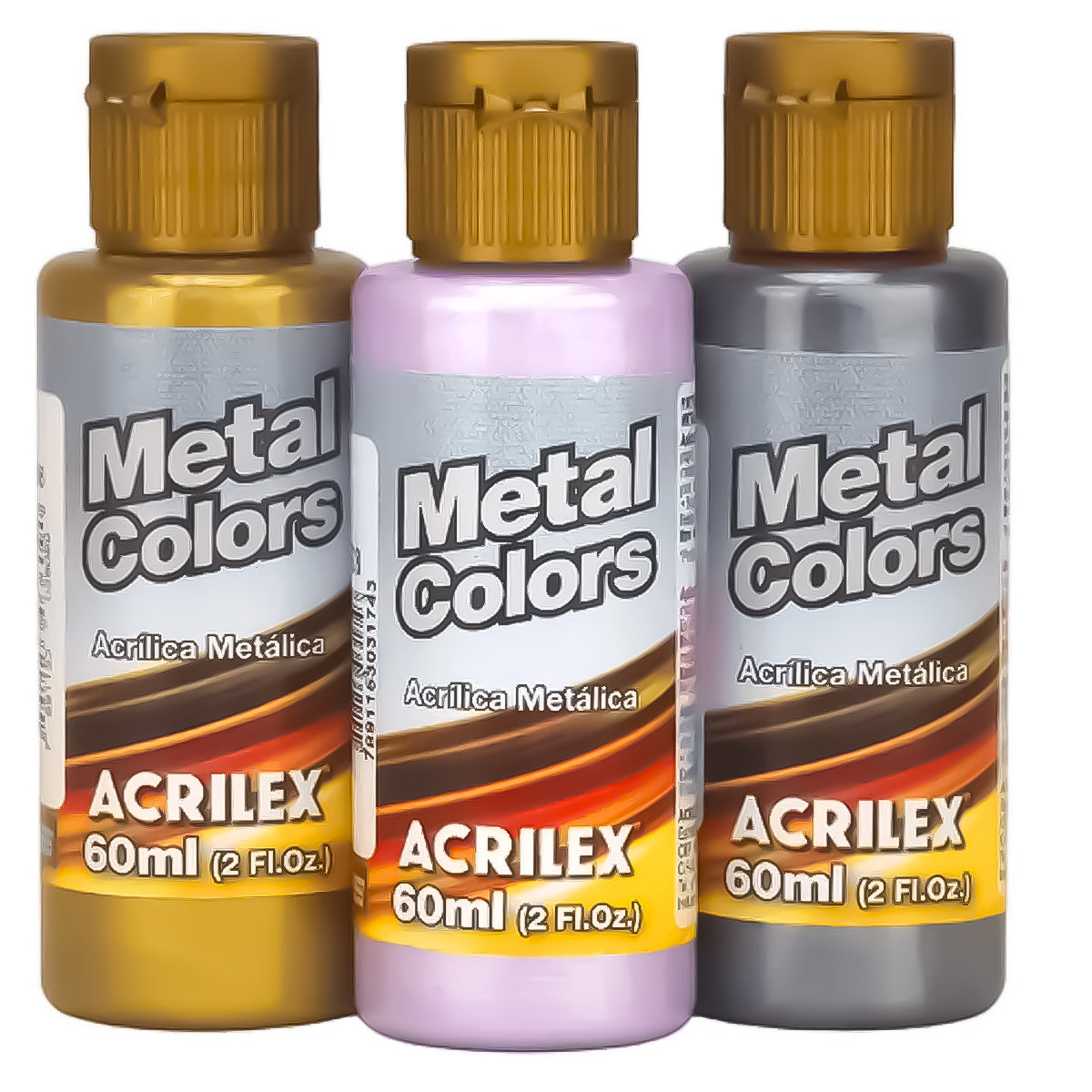 Tinta Acrilica Acrilex Metal Colors 60ml 