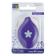 Furador de Papel Alavanca Scrapbook Regular Premium Flor 5 Pétalas 14x15mm - Toke e Crie
