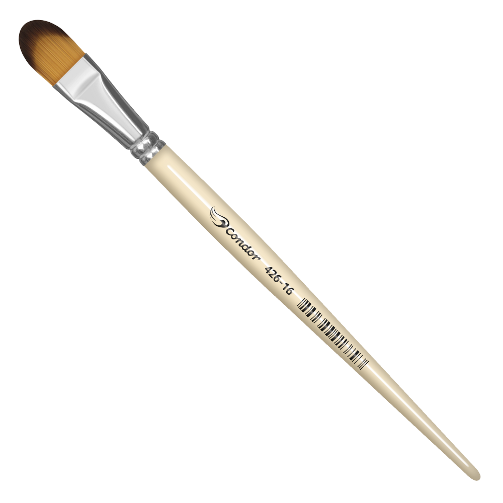Pincel Condor 426 Língua de Gato Sintético Cabo Curto