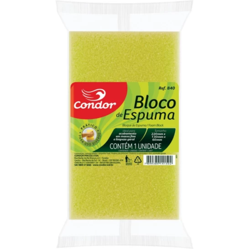 Bloco Espuma Artistico Condor 840