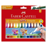 Estojo Canetinha Hidro Jumbo Triangular 12 Cores - Faber-castell 15.0212J