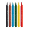 Canetas Hidrográficas Jumbo Triangulares 6 Cores - Faber-castell 15.0206J