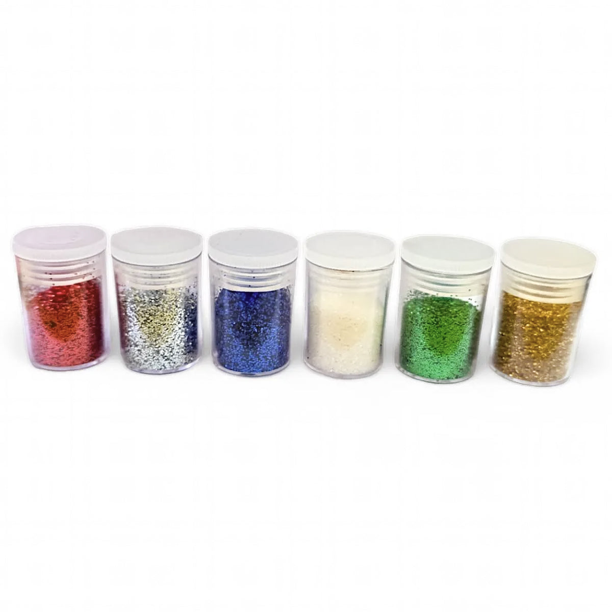 Kit Escolar Conjunto com 6 Cores Glitter Sortidas