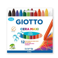 Estojo de Giz de Cera Giotto Maxi 12 Cores 202202es