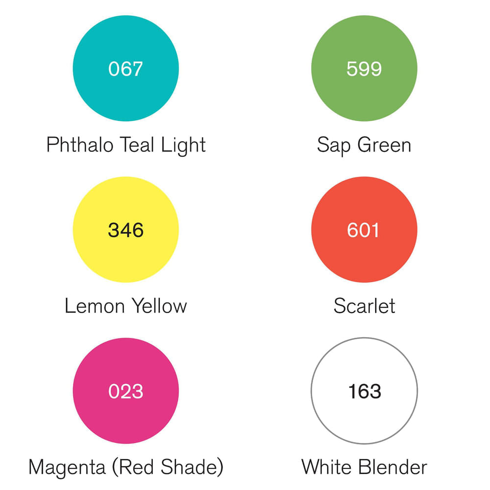 Pigment Marker Winsor & Newton com 6 Tons Vibrantes