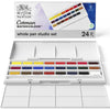 Estojo Tinta Aquarela Pastilha Cotman Winsor & Newton Studio Set com 25 Peças