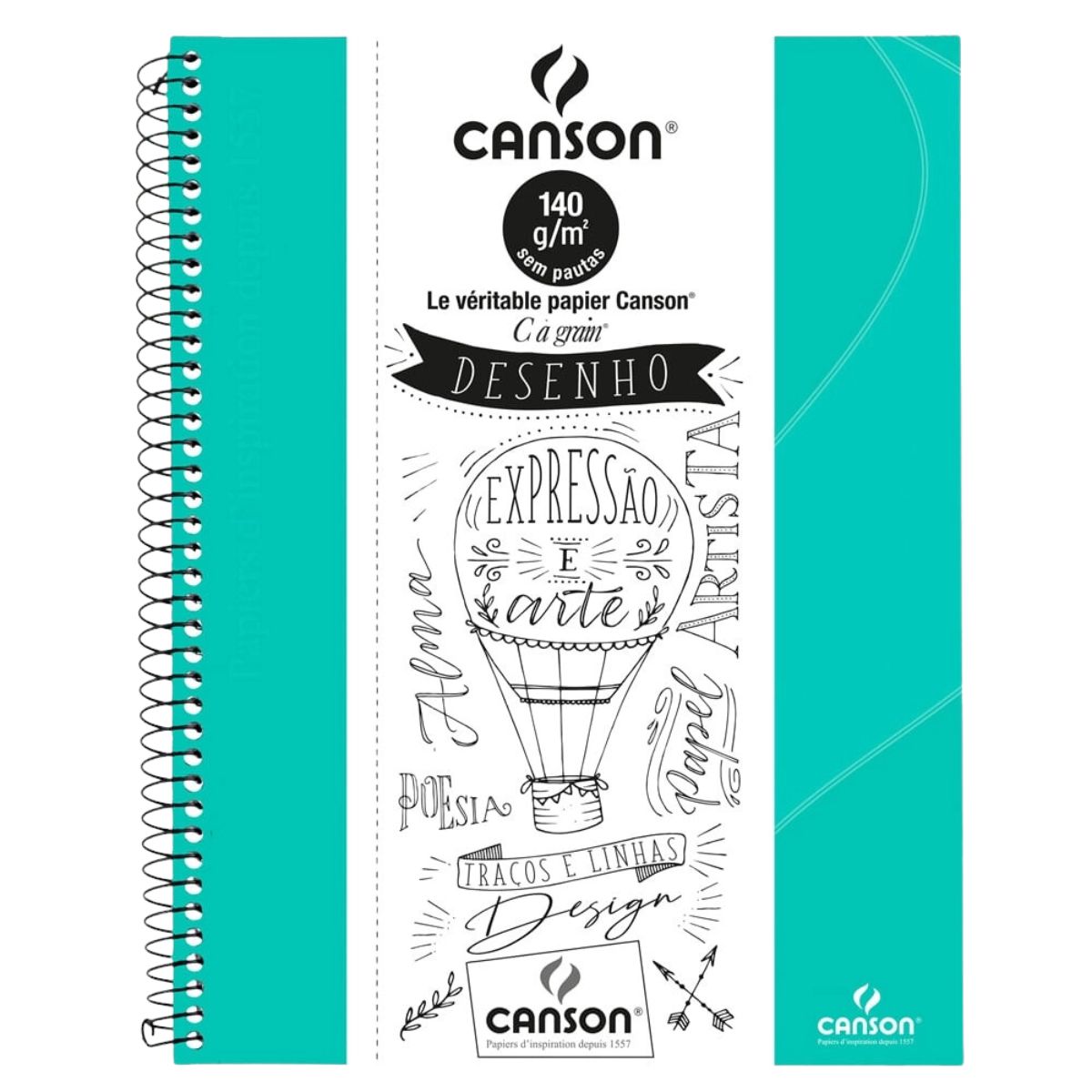 Caderno Canson Expressao e Arte Desenho 140 g/m² A4+ 22,2x29,7 40 Folhas