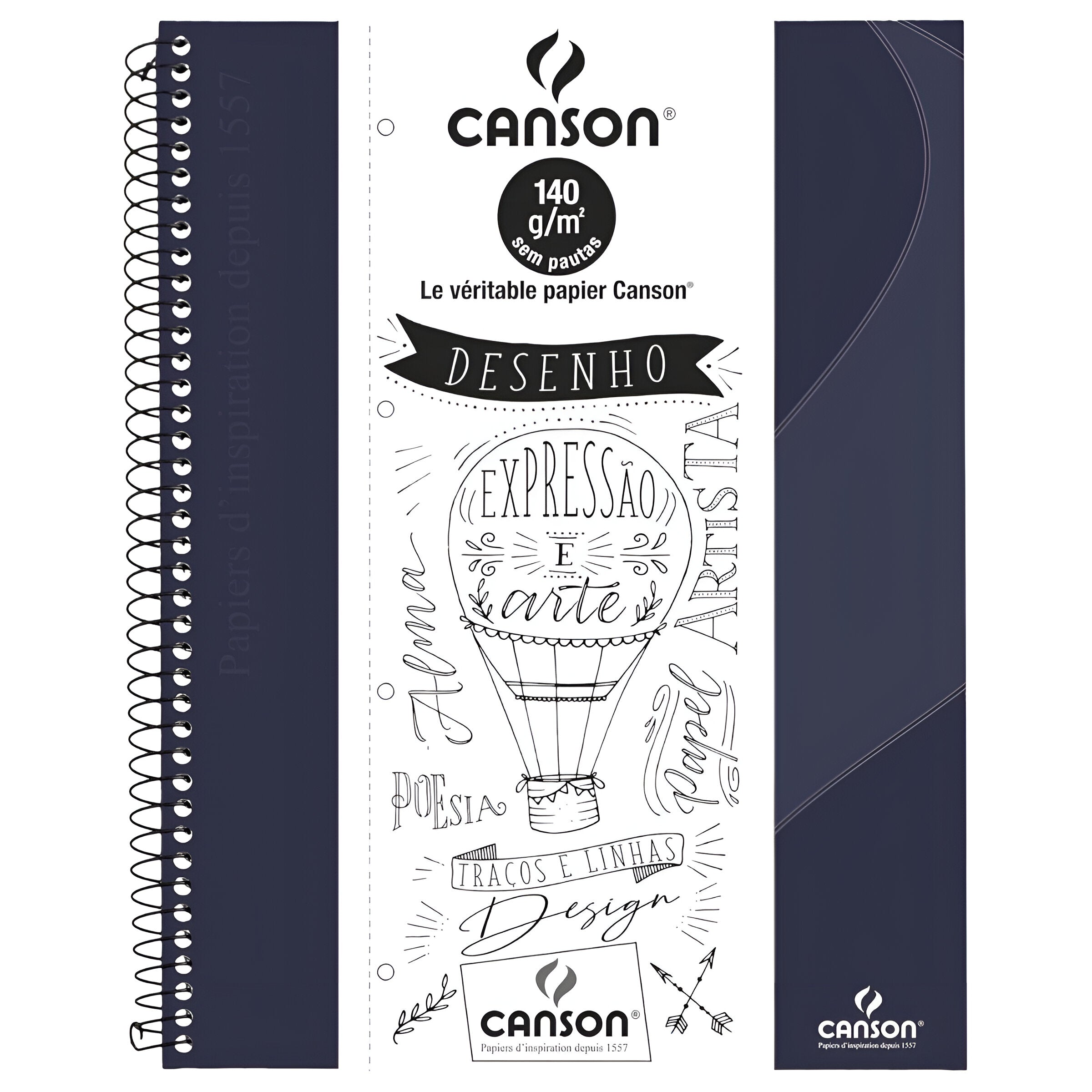 Caderno Canson Expressao e Arte Desenho 140 g/m² A4+ 22,2x29,7 40 Folhas