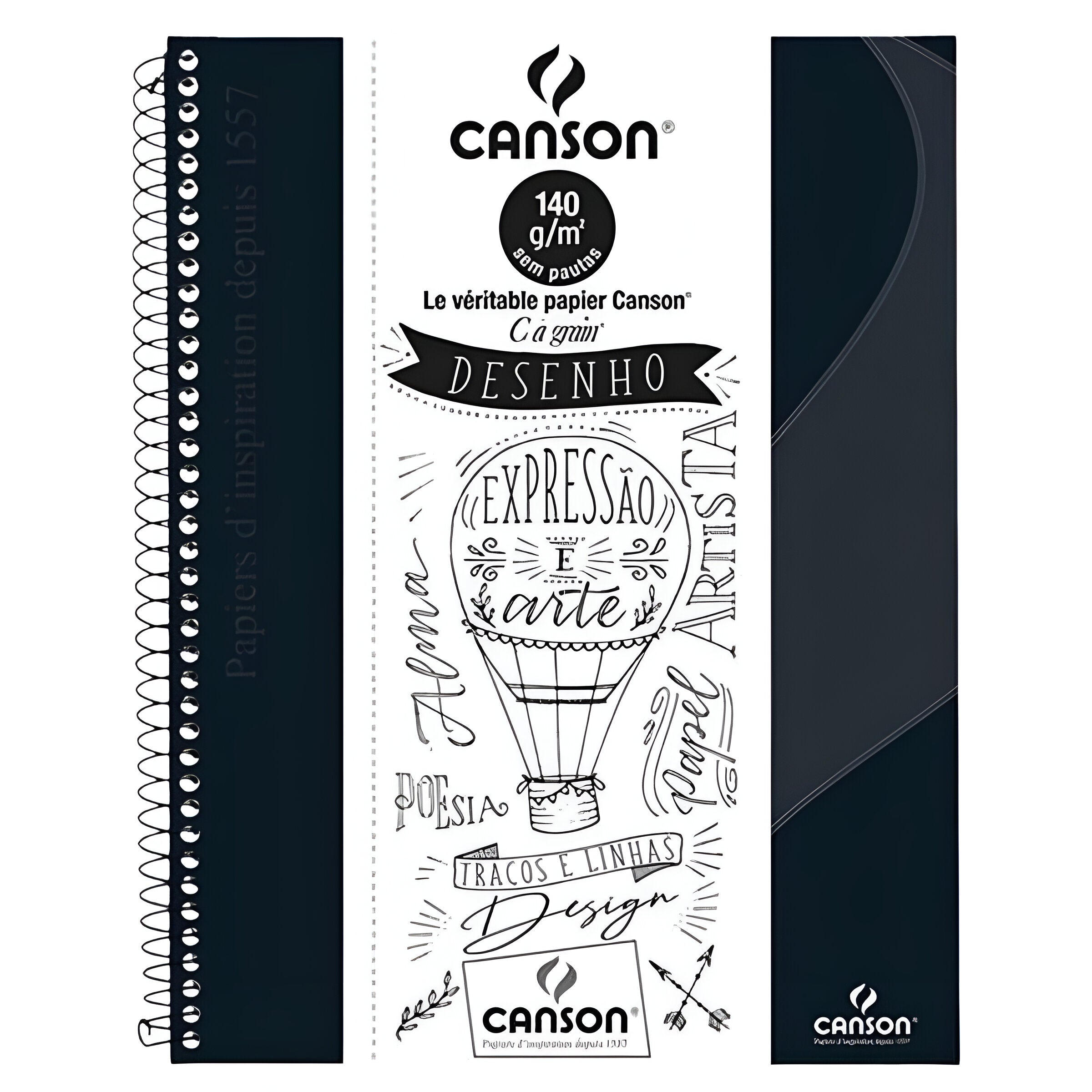 Caderno Canson Expressao e Arte Desenho 140 g/m² A4+ 22,2x29,7 40 Folhas