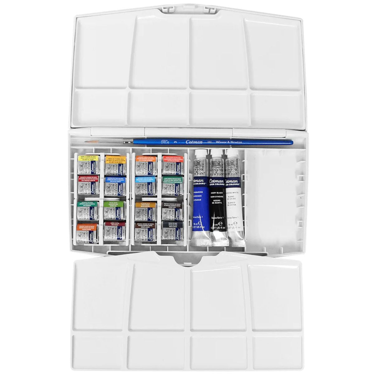 Estojo Tinta Aquarela Pastilha Cotman Winsor & Newton Plus com 21 Peças
