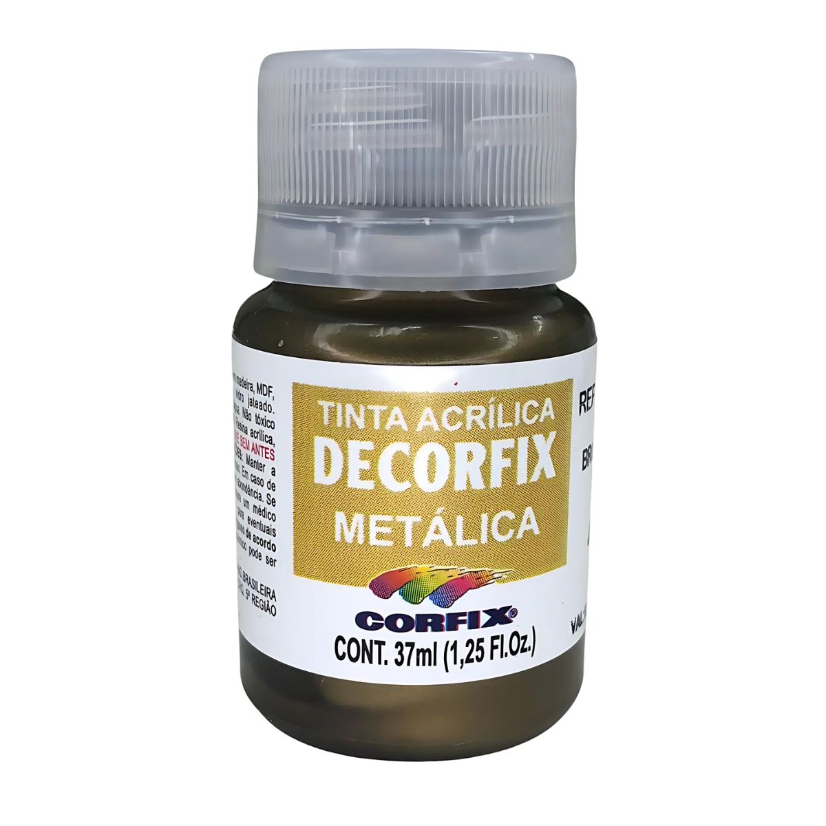 Tinta Acrílica Decorfix Corfix Metálica 37ml - 16040