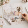 Papel para Scrapbook Dupla Face Dama em Paris Branco 30,5x30,5cm para Scrapbook e Papelaria Criativa Sd-0959 - Litoarte